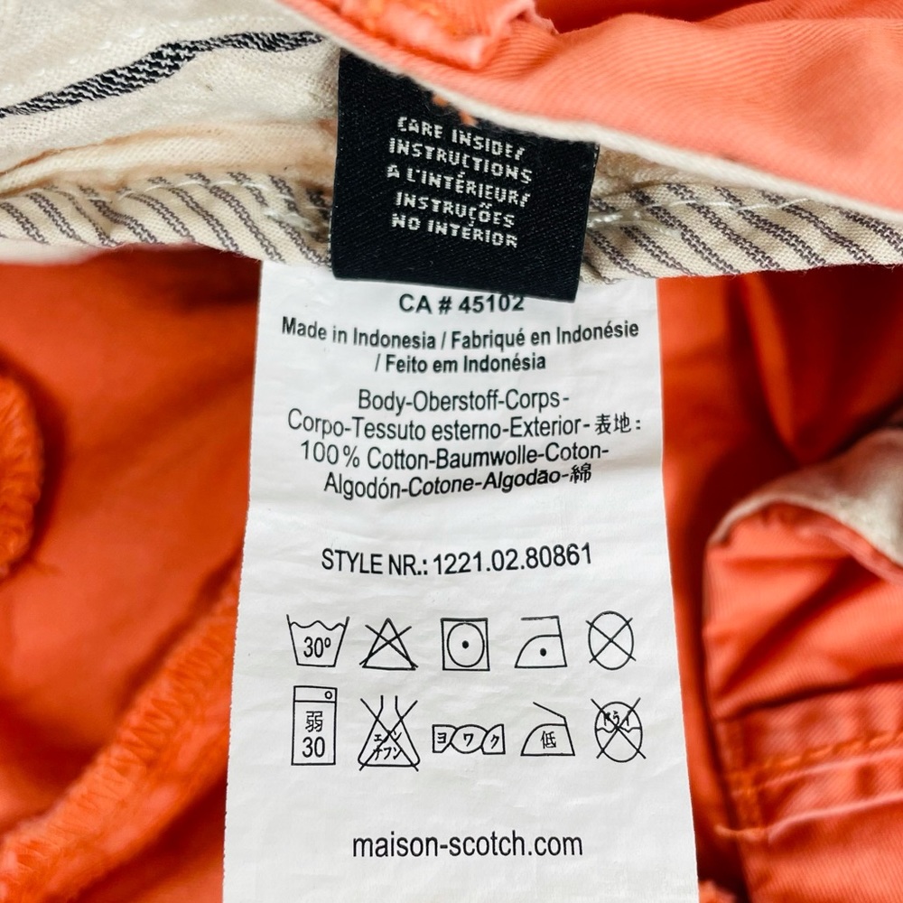 Scotch & Soda Maison Scotch La Femme Chino Pants Salmon 30/32 - Picture 7 of 8